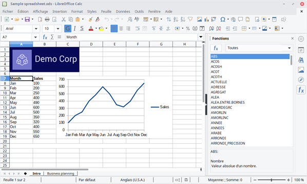 differences of excel for mac and libreoffice calc
